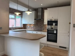 White and Brick Kitchen