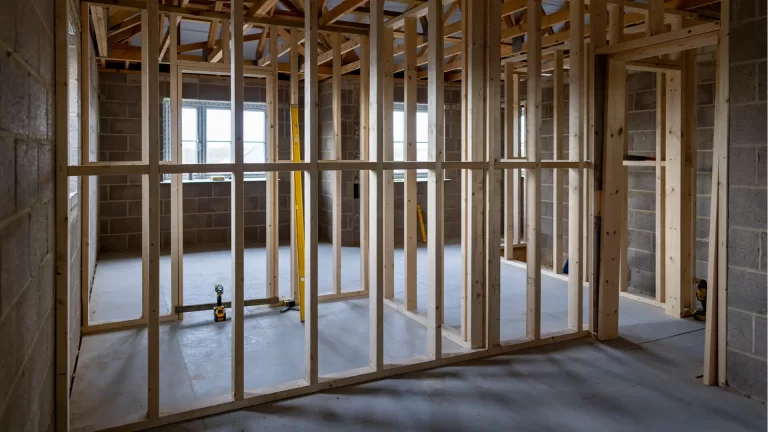 Home Extension Interior During Build